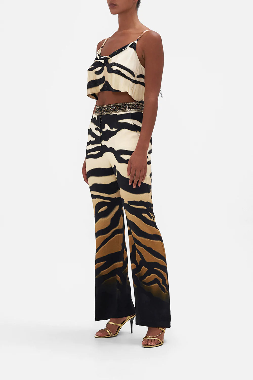 FULL LENGTH FLARED PANT TAME MY TIGER