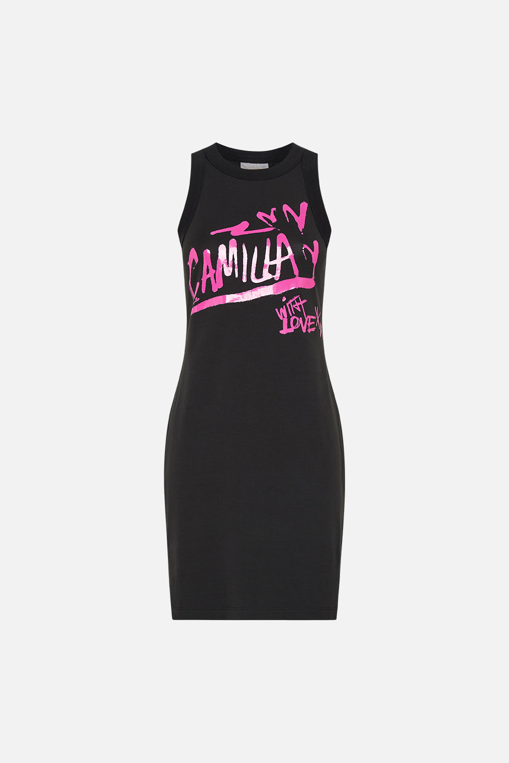 SHORT TANK DRESS SPIRIT SCRIBBLE