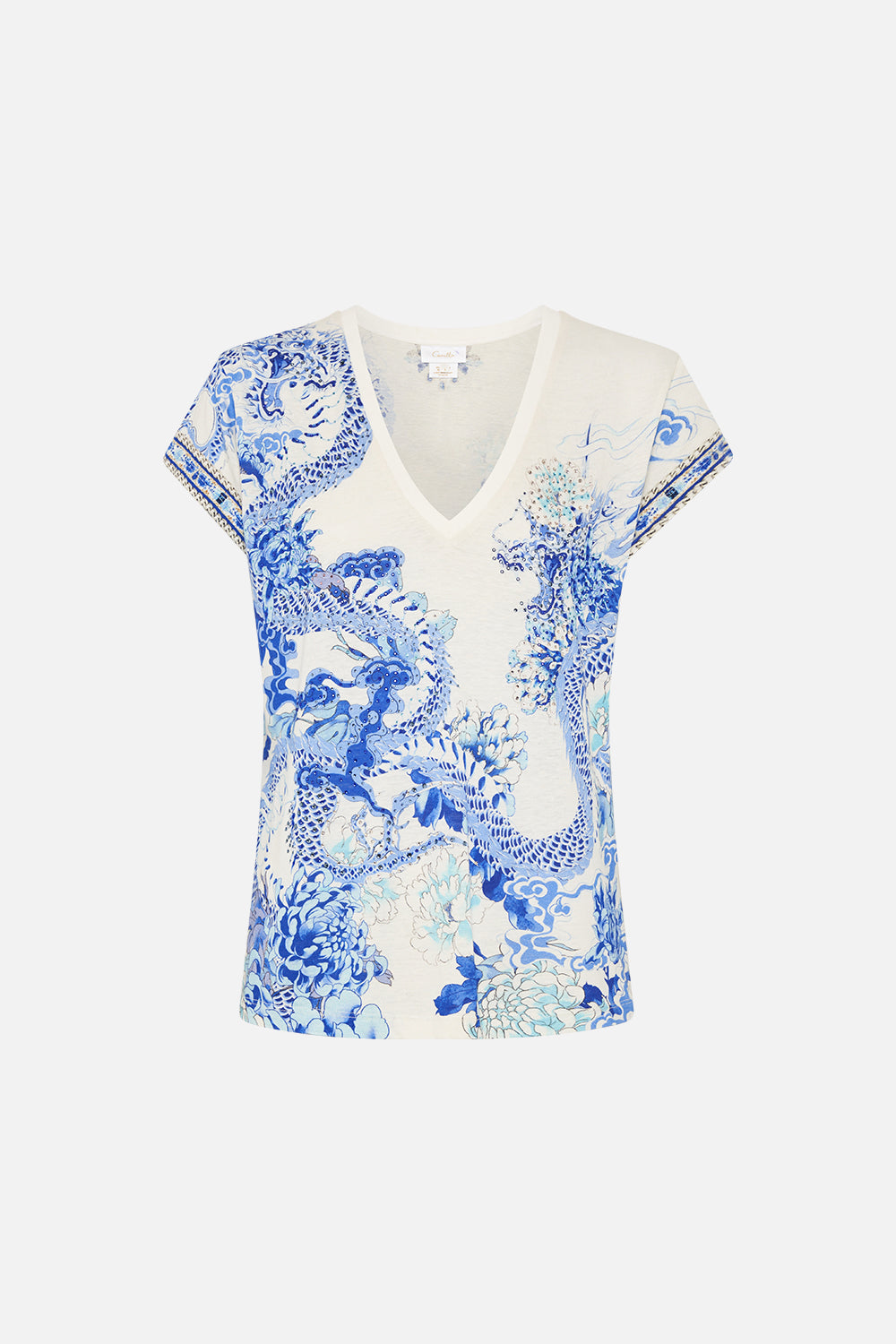 V NECK FITTED TEE HEART OF A DRAGON