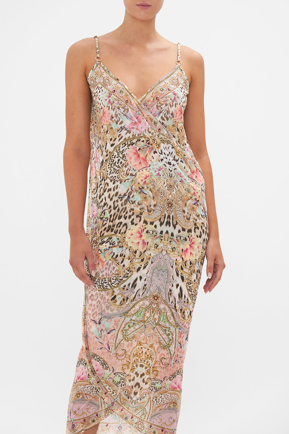 SARONG WITH STRAPS AND TRIM DETAIL QUEEN ATLANTIS