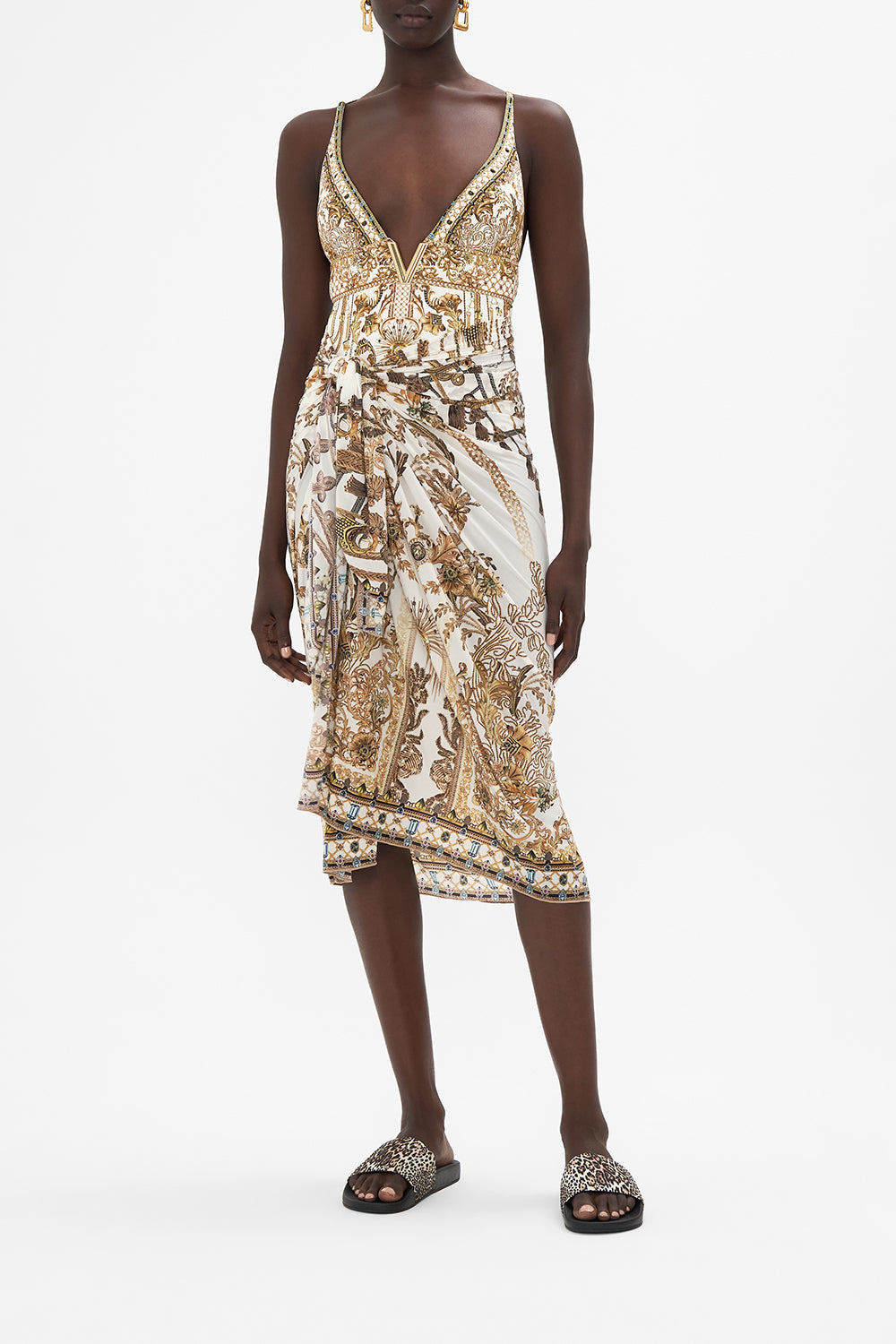 Long Sarong Road To Richesse print by CAMILLA