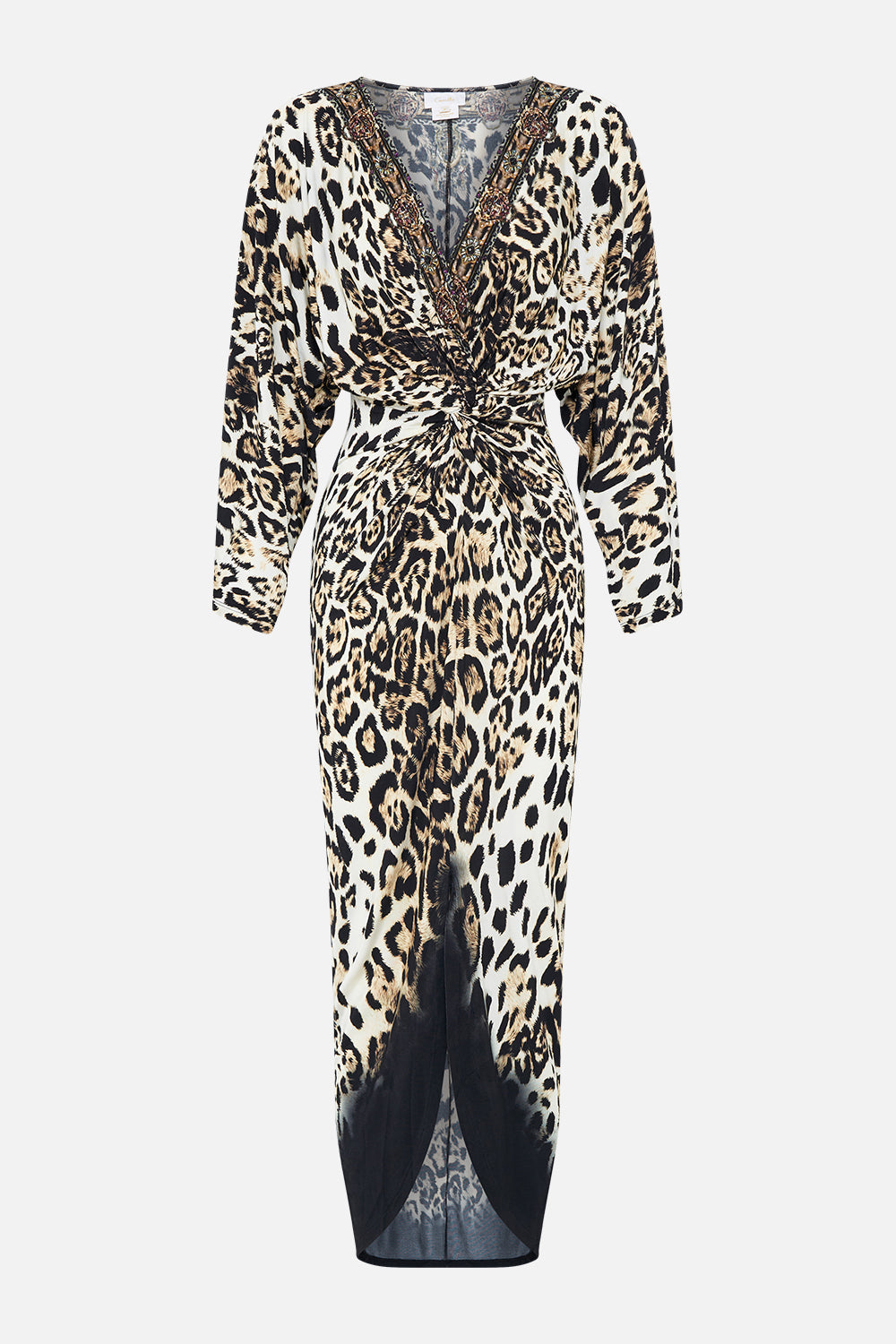 LONG SPLIT FRONT TWIST DRESS COOL FOR CATS