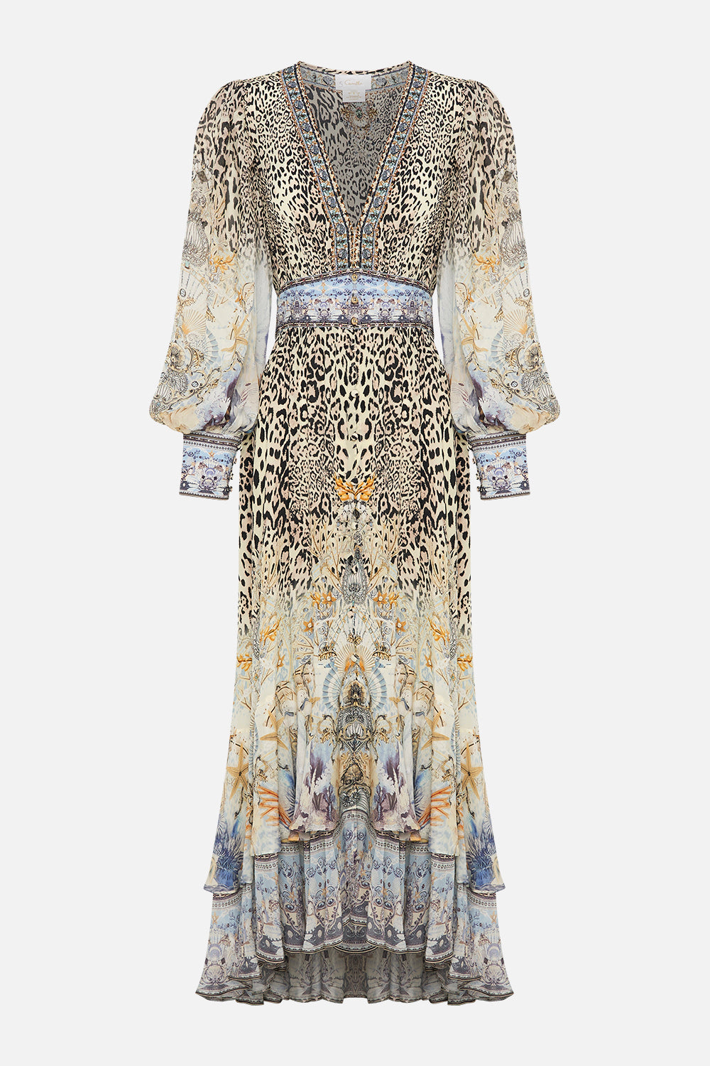 LONG BUTTON FRONT DRESS SEAHORSE SONNET