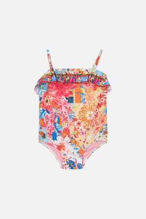 Babies One Piece With Frill Meet Me In The Garden print by CAMILLA