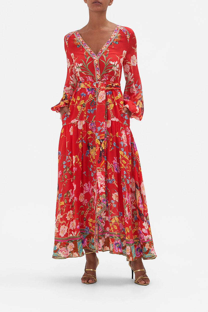 Camell - Dress with Crew Neck