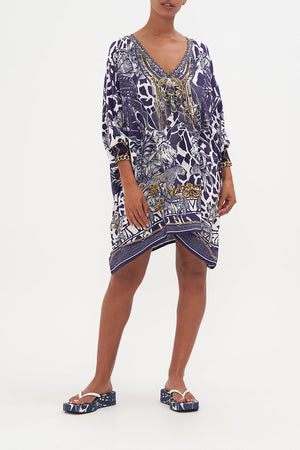 SHORT HIGH NECK KAFTAN WITH O RING WHERES YOUR HEAD AT