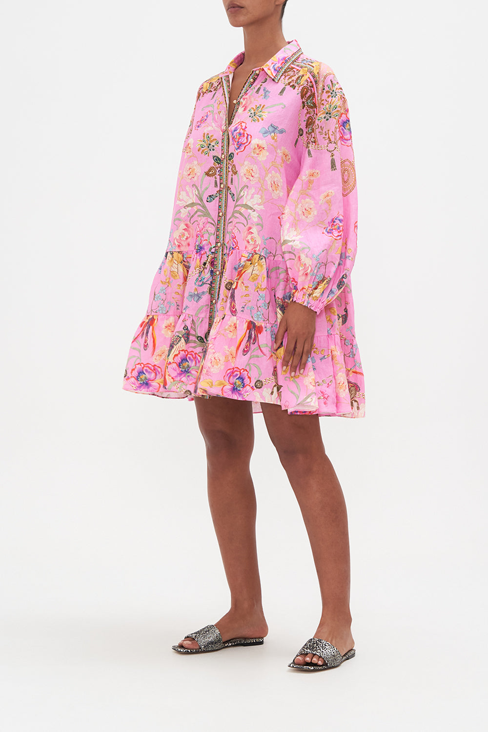 TIERED SHIRT DRESS LOOK AT ME