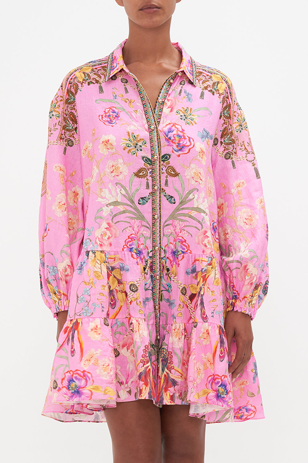 TIERED SHIRT DRESS LOOK AT ME