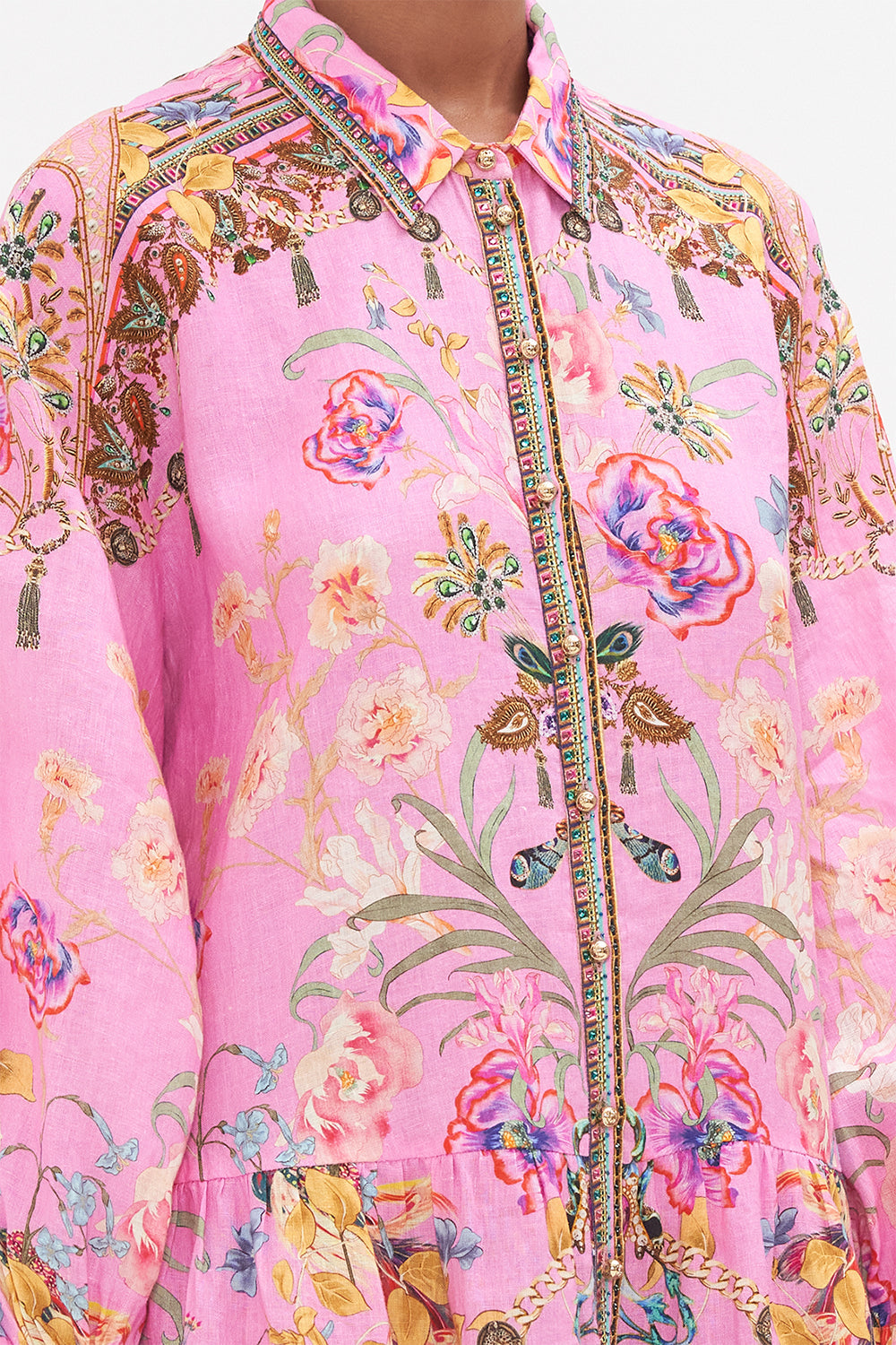 TIERED SHIRT DRESS LOOK AT ME