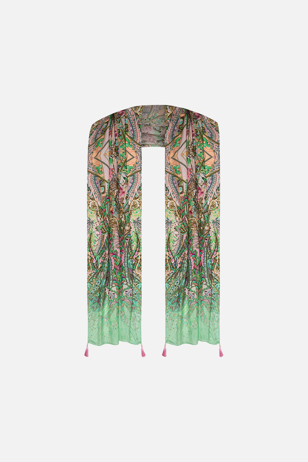 Modest Scarf With Tassel Lost City print by CAMILLA
