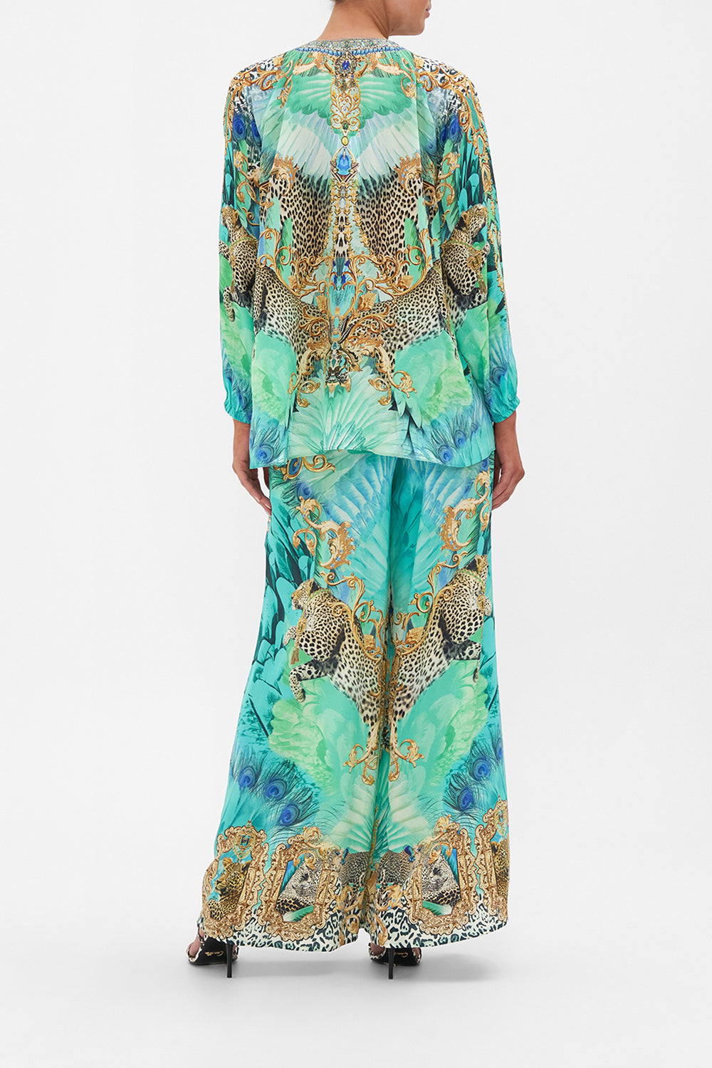 LACE UP BLOUSE LAY OF THE LAND