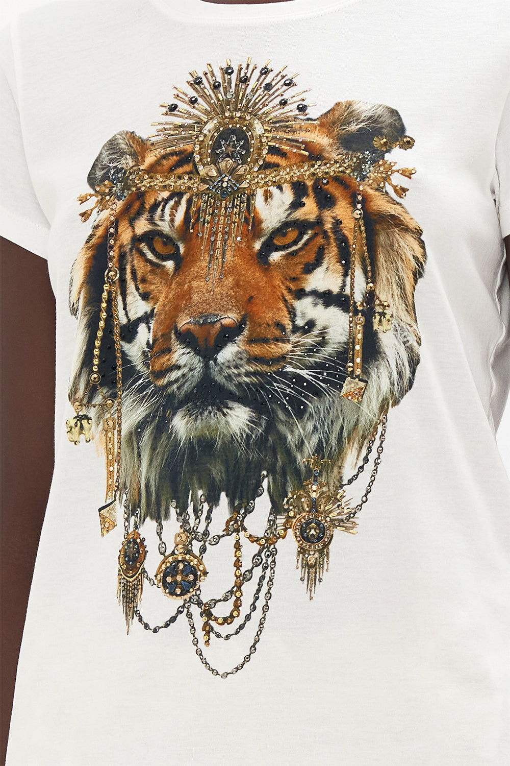 SLIM FIT  ROUND NECK T-SHIRT ROAD TO RICHESSE