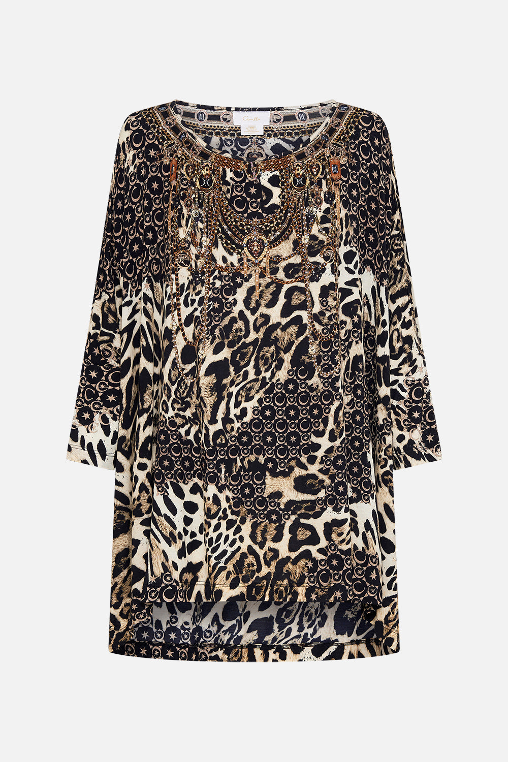 SCOOP NECK SLOUCH TEE WILDCAT SOIREE