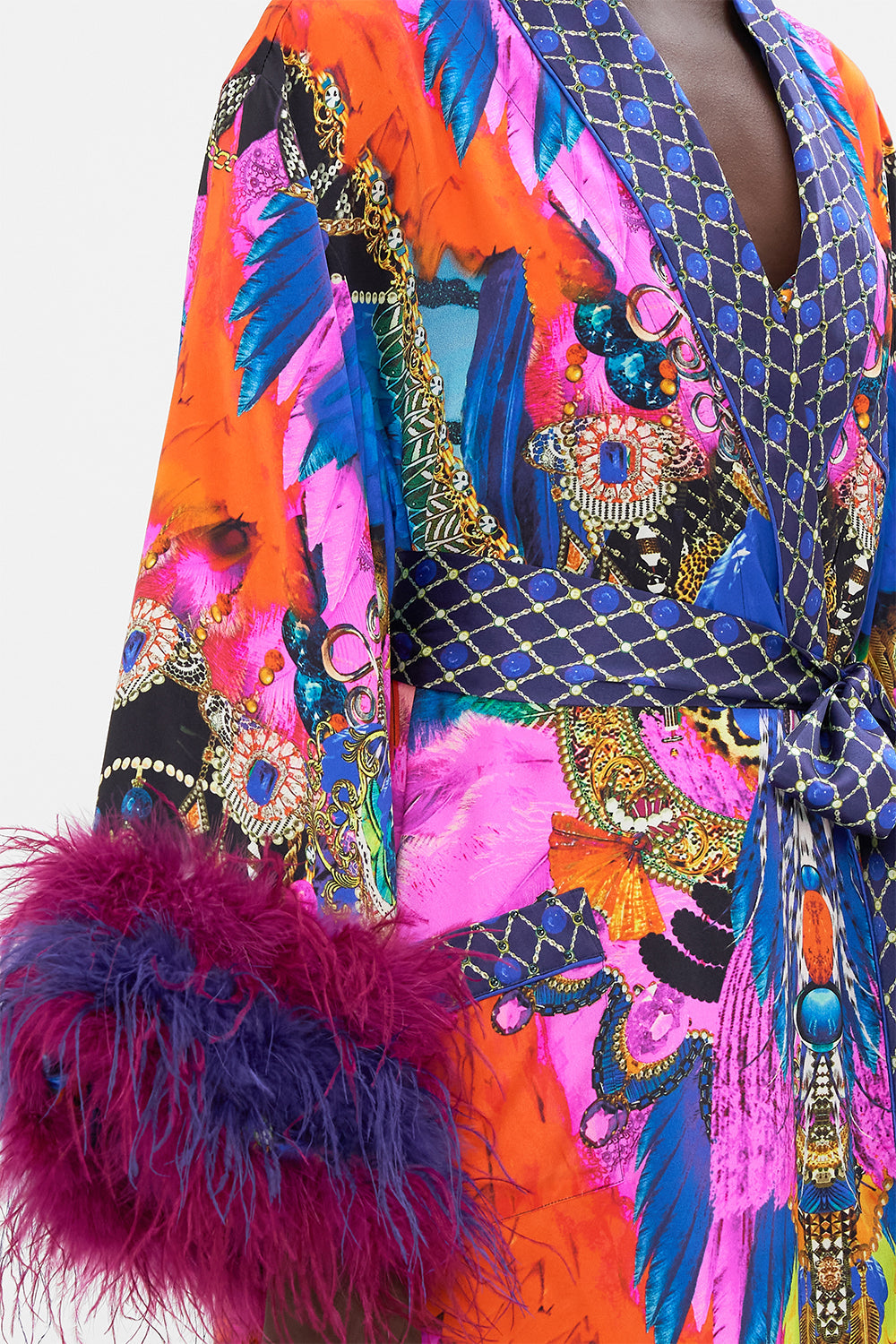 LONG ROBE WITH FLARED SLEEVE DANCING WITH DESTINY