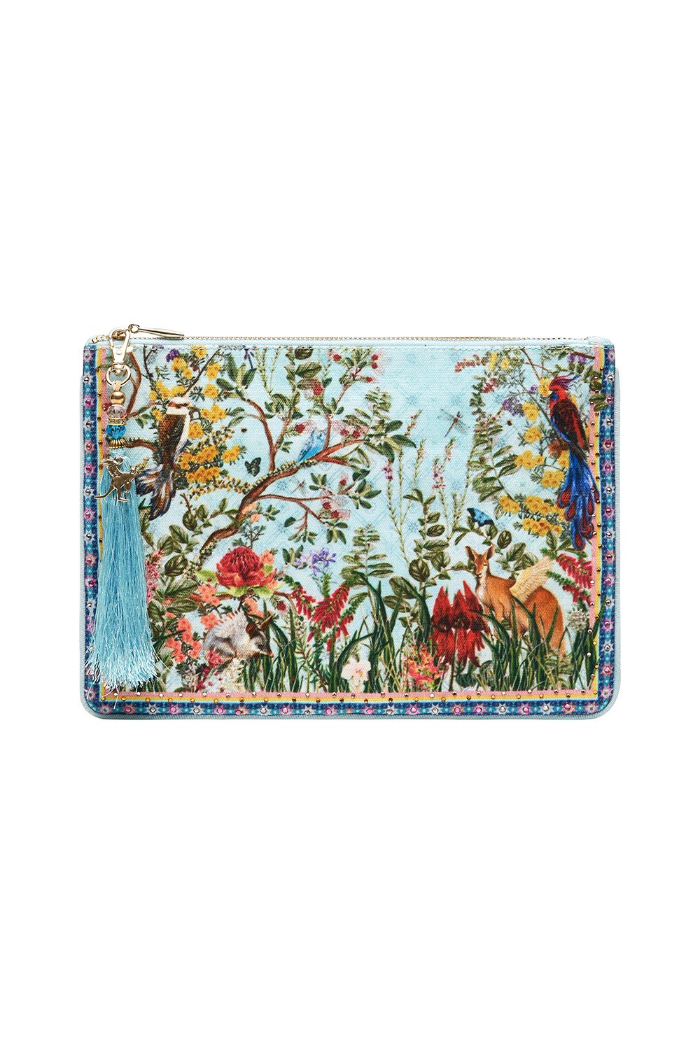 SMALL CANVAS CLUTCH MILLAS BACKYARD