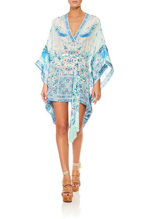 DOUBLE LAYER KIMONO SLEEVE DRESS HEAD IN THE CLOUDS