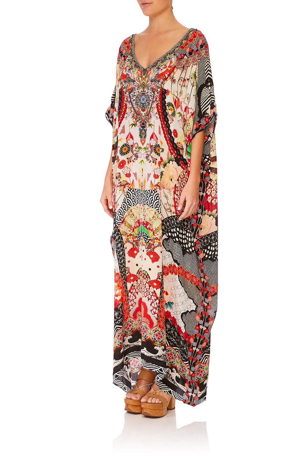 V NECK KAFTAN VINTAGE VIXEN