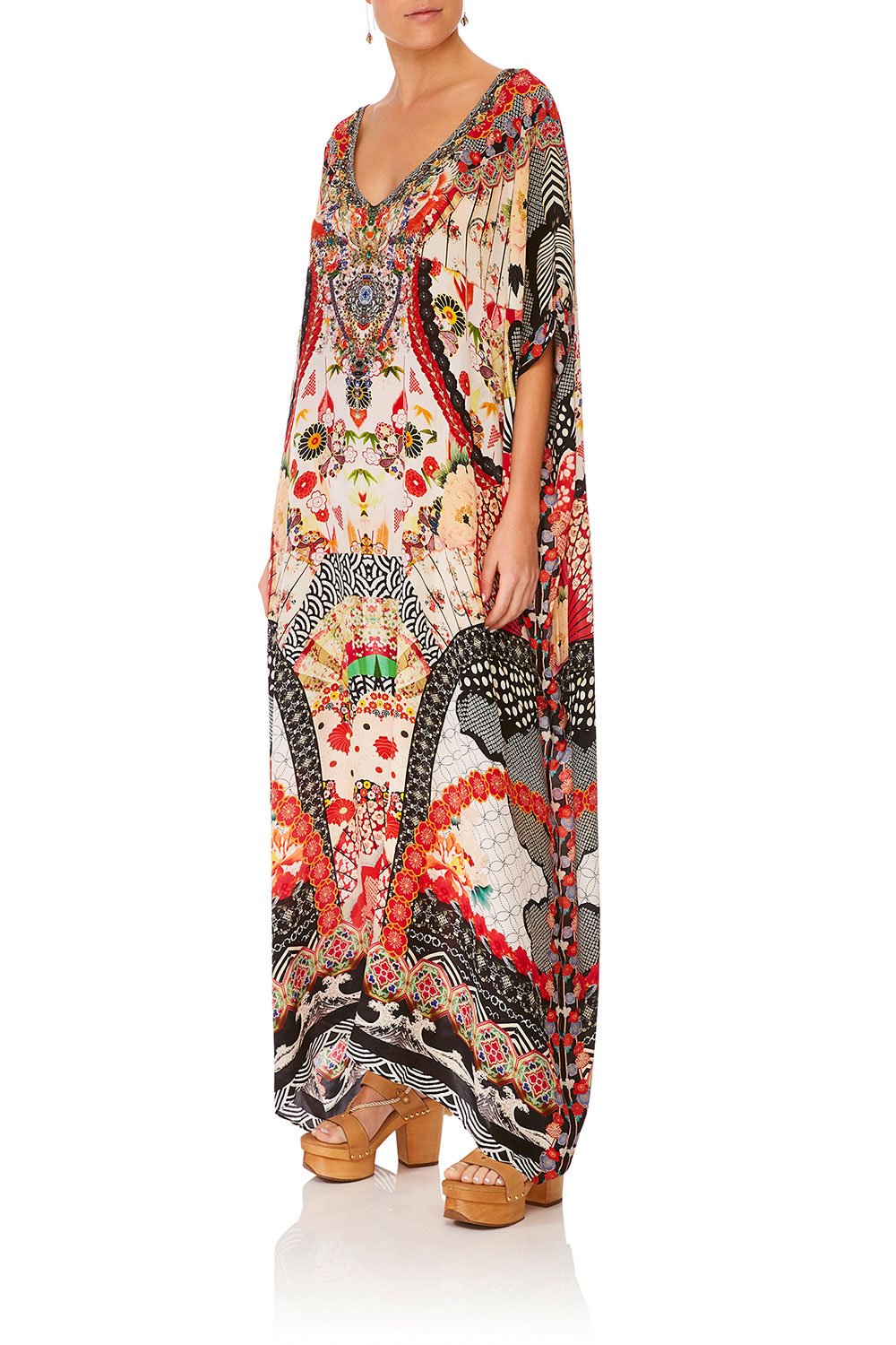 V NECK KAFTAN VINTAGE VIXEN