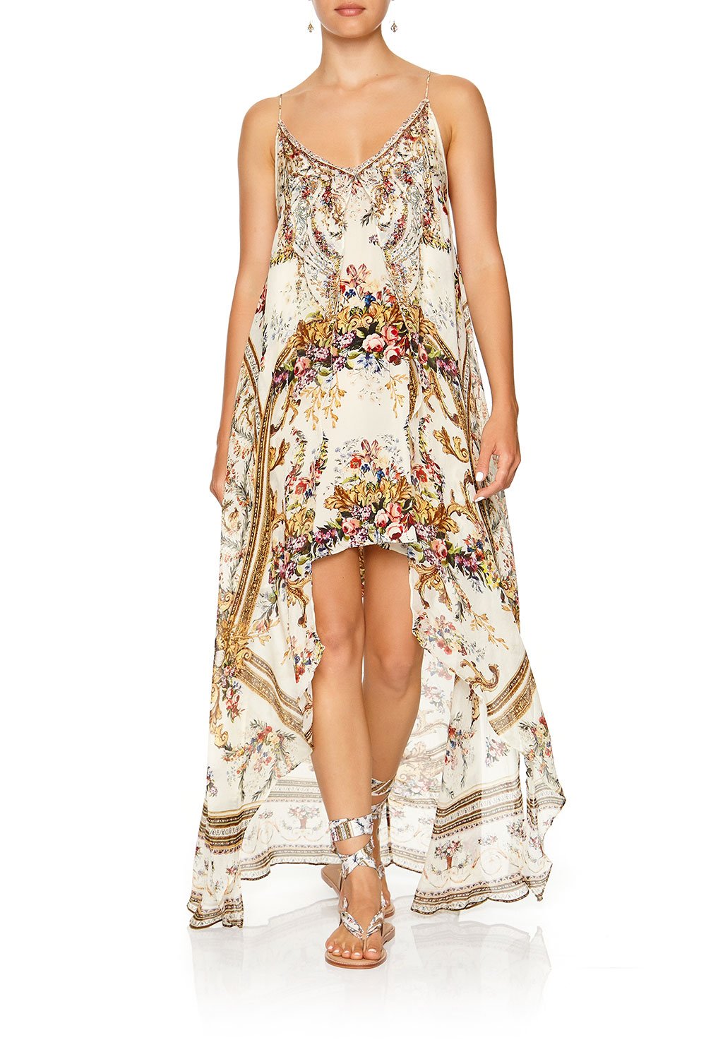 FLARED MINI WITH SHEER OVERLAY OLYMPE ODE CAMILLA FLARED MINI WITH SHEER OVERLAY OLYMPE ODE CAMILLA