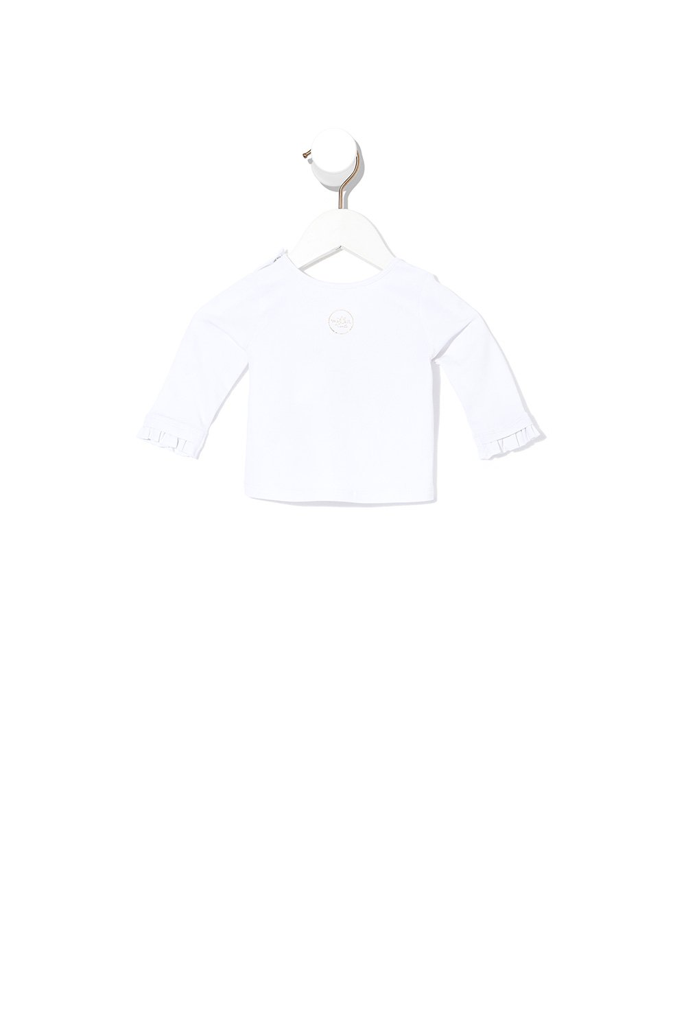 BABIES LONG SLEEVE TOP WITH FRILL BEAUTIFUL BEINGS