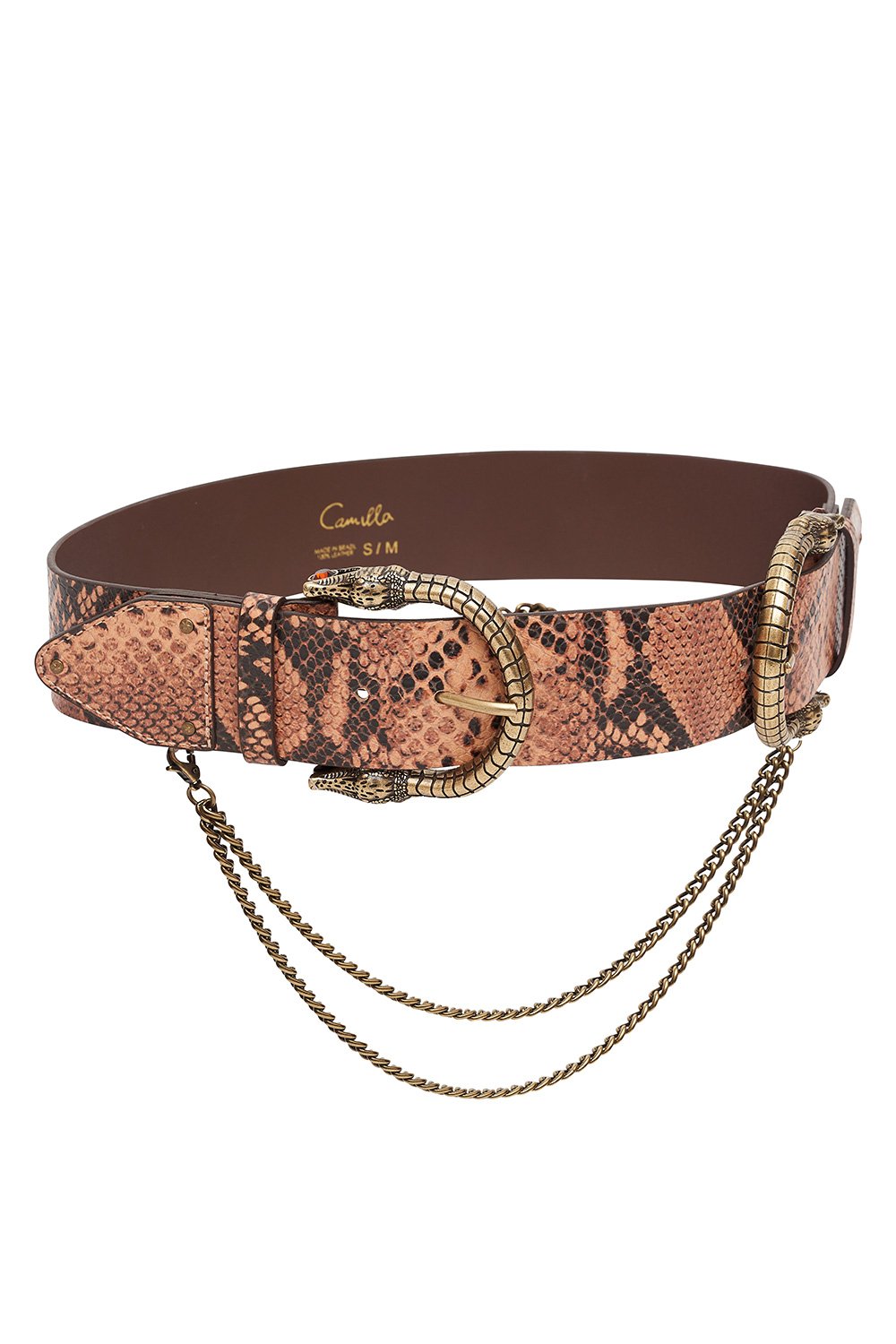 DOUBLE CROC LEATHER BELT TALES OF TALITHA