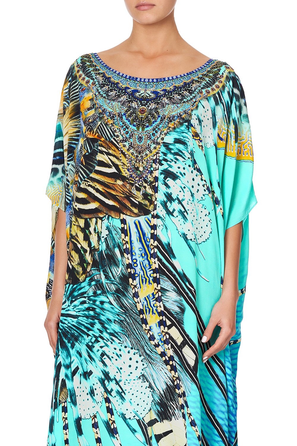 ROUND NECK KAFTAN MARINE QUEEN