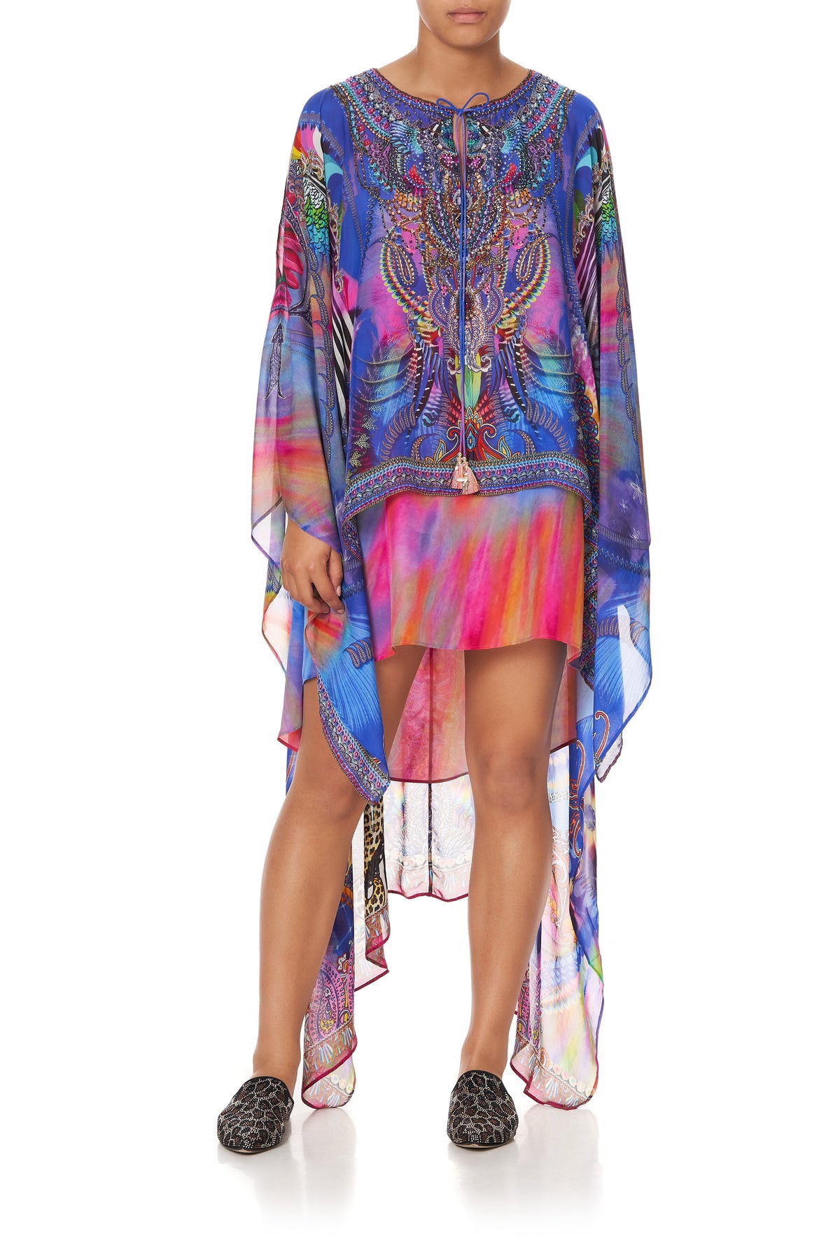 LONG SHEER OVERLAY DRESS PSYCHEDELICA