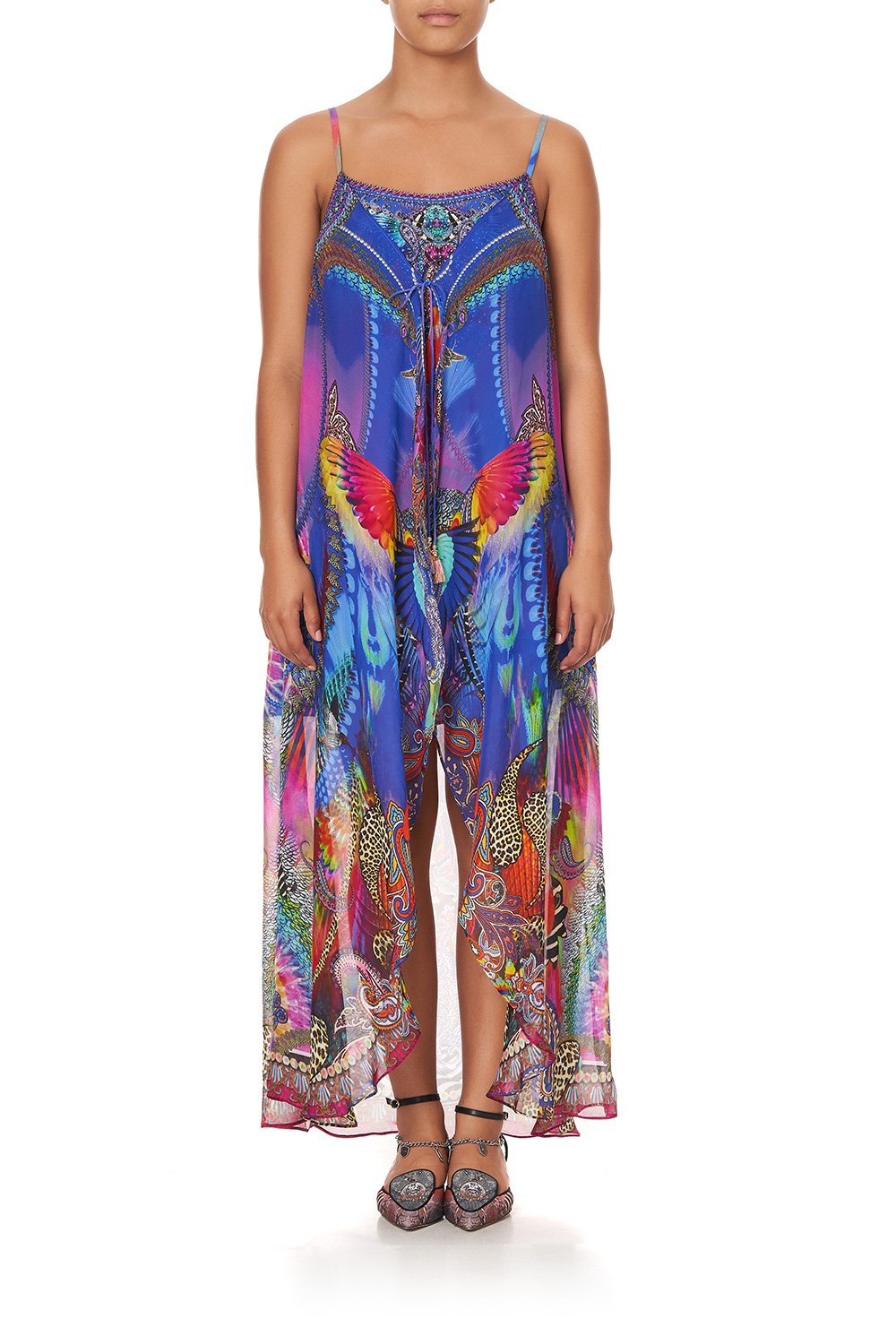 MINI DRESS WITH LONG OVERLAY PSYCHEDELICA