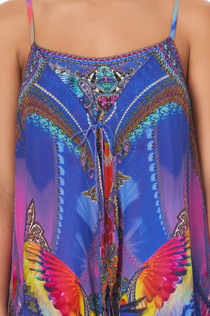 MINI DRESS WITH LONG OVERLAY PSYCHEDELICA – CAMILLA