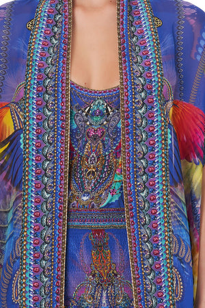 OPEN FRONT CARDI CAPE PSYCHEDELICA