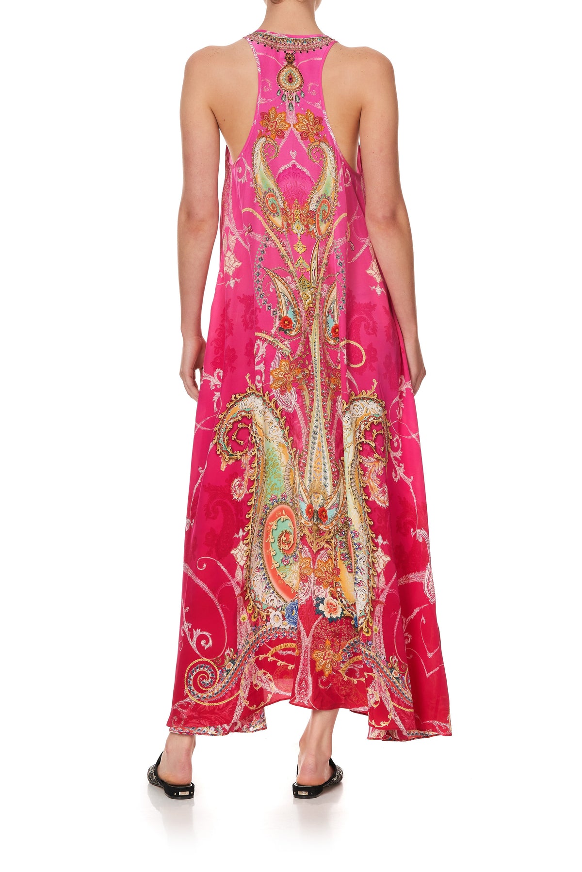 V NECK RACERBACK DRESS RAINBOW RHYTHM