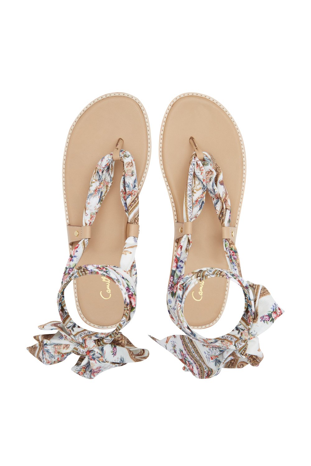 FABRIC TIE SANDAL OLYMPE ODE
