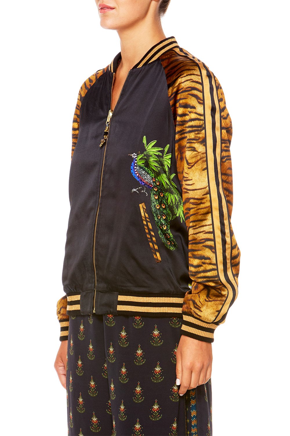 OVERSIZED BOMBER A WOMAN'S WISDOM