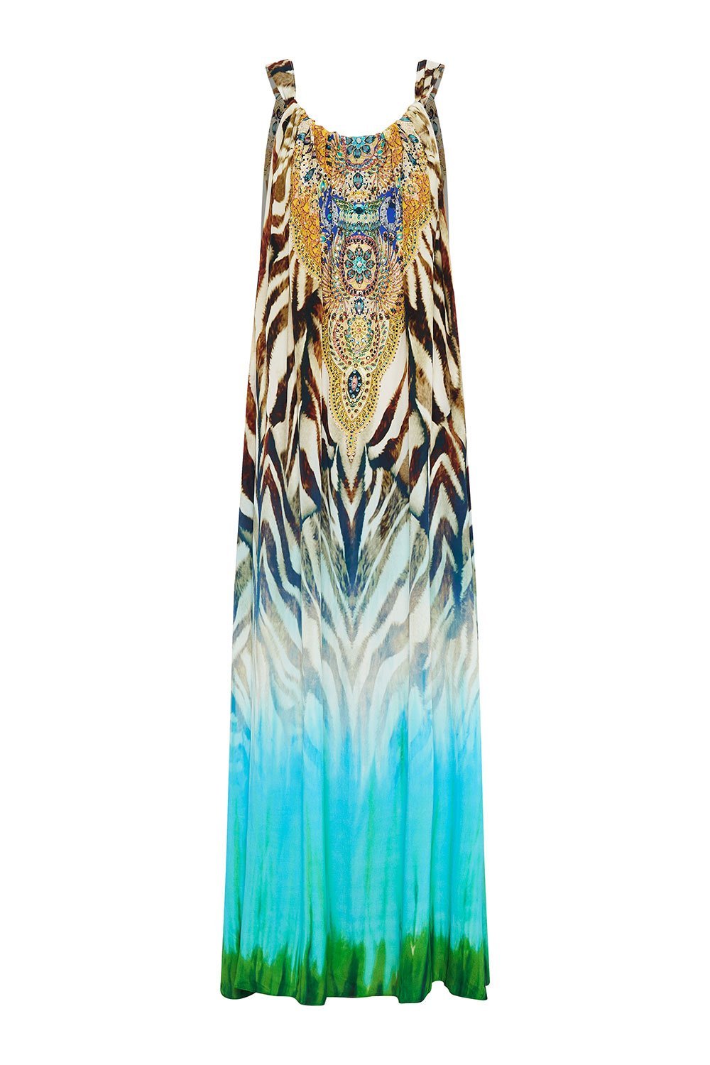 DRAWSTRING LONG DRESS SAVANNAH