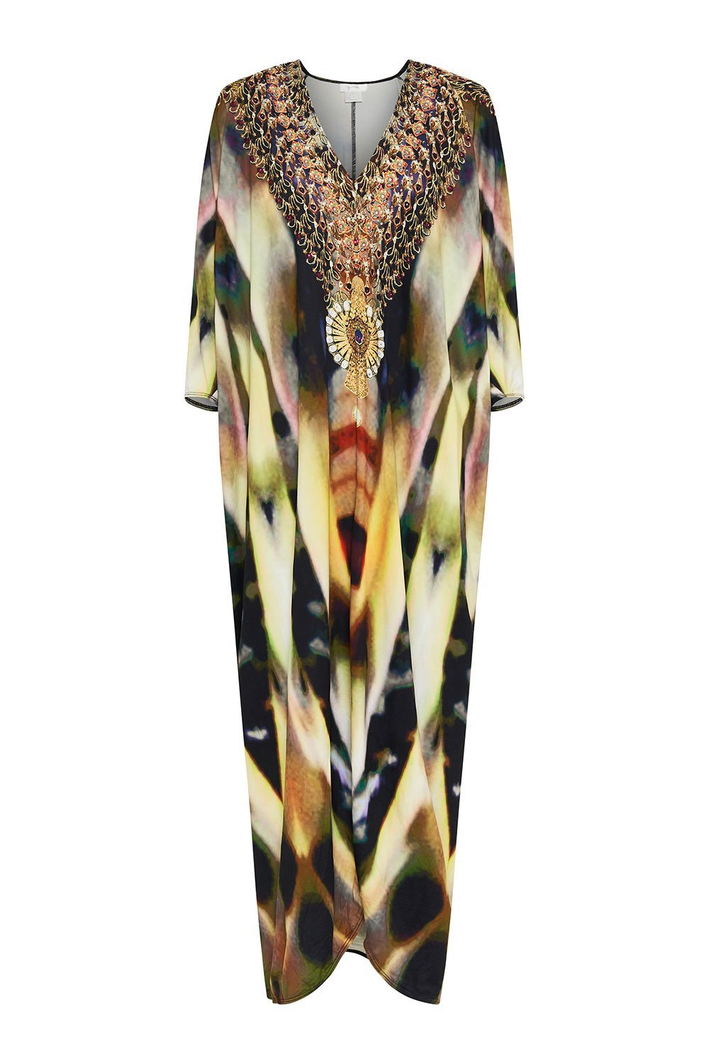 V NECK LONG DRESS VOODOO