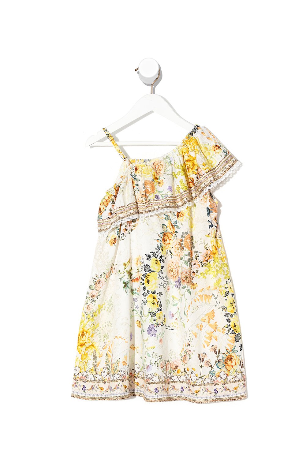 INFANTS ONE SHOULDER DRESS IN THE HILLS OF TUSCANY