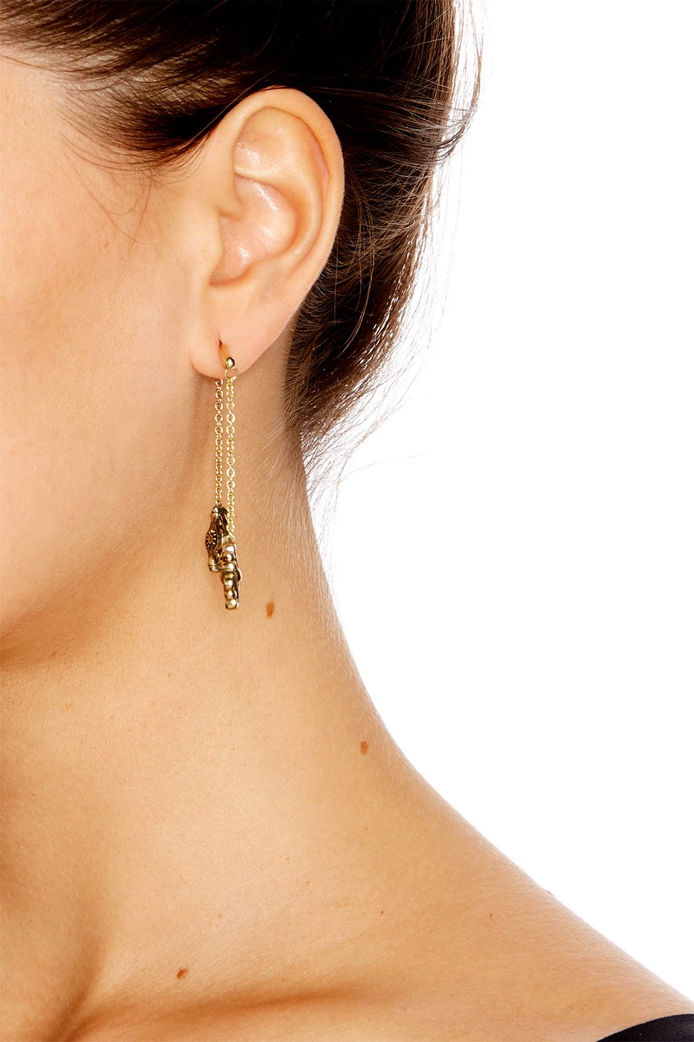 DYNASTY DAYS BAR EARRINGS W CHARMS