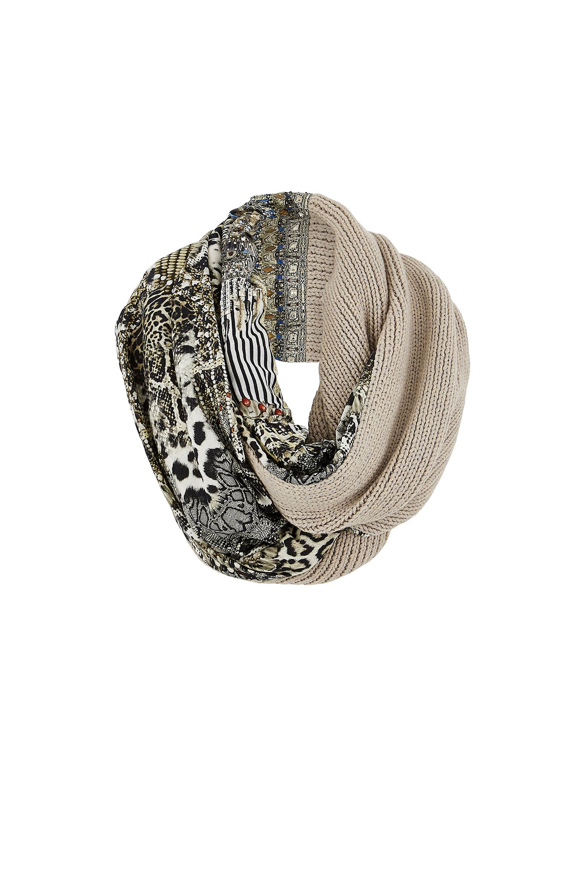 ANIMAL INSTINCT DOUBLE SIDED SCARF