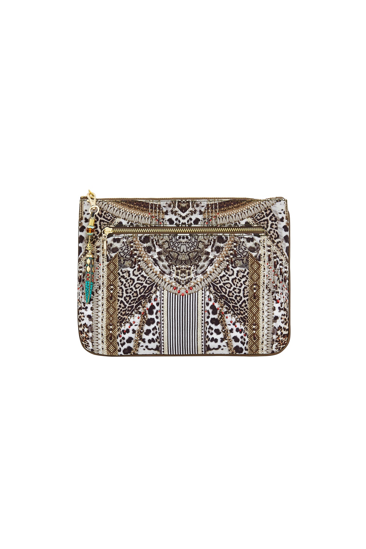 ANIMAL INSTINCT SMALL CANVAS CLUTCH