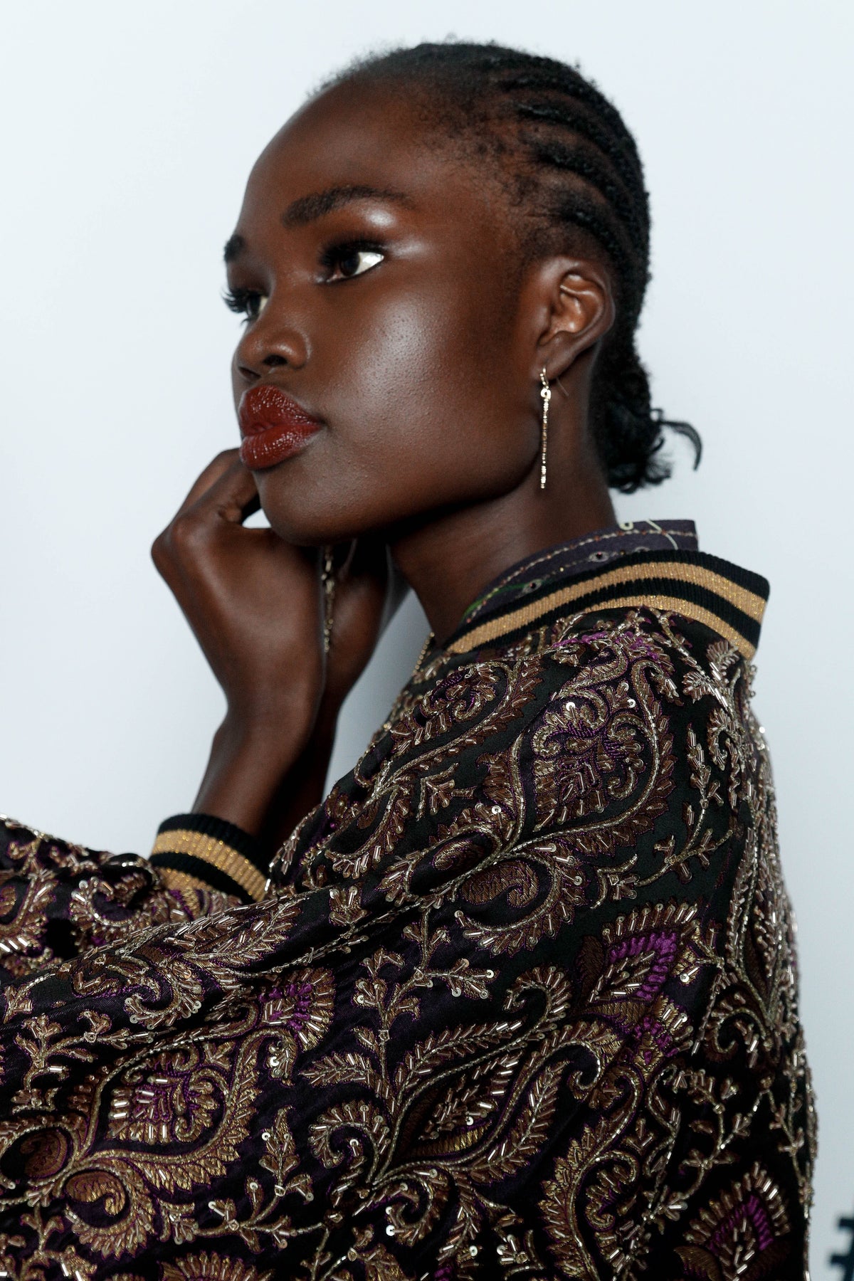 BLOUSON SLEEVE BOMBER WILD FLOWER