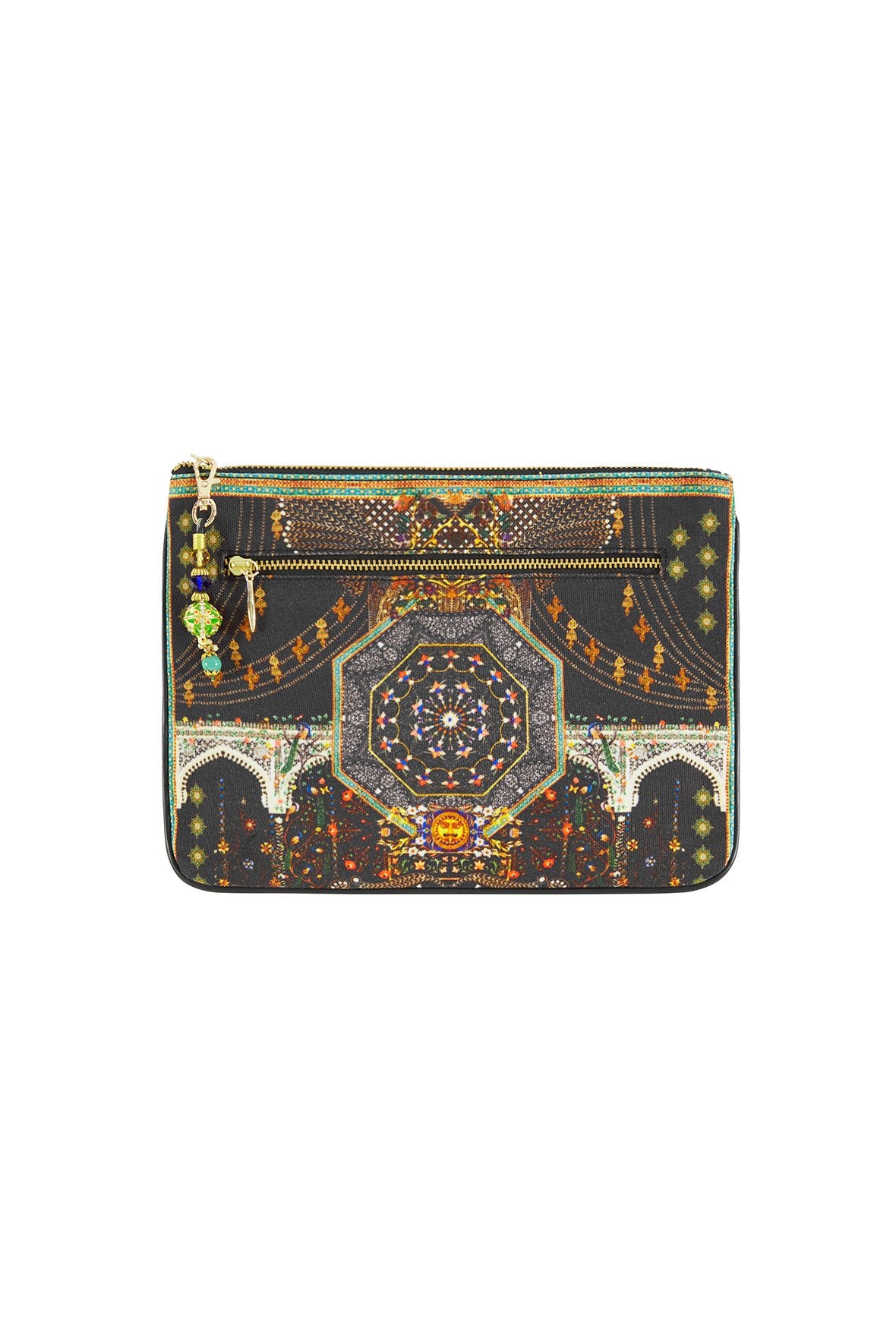 BEHIND CLOSED DOORS SMALL CANVAS CLUTCH
