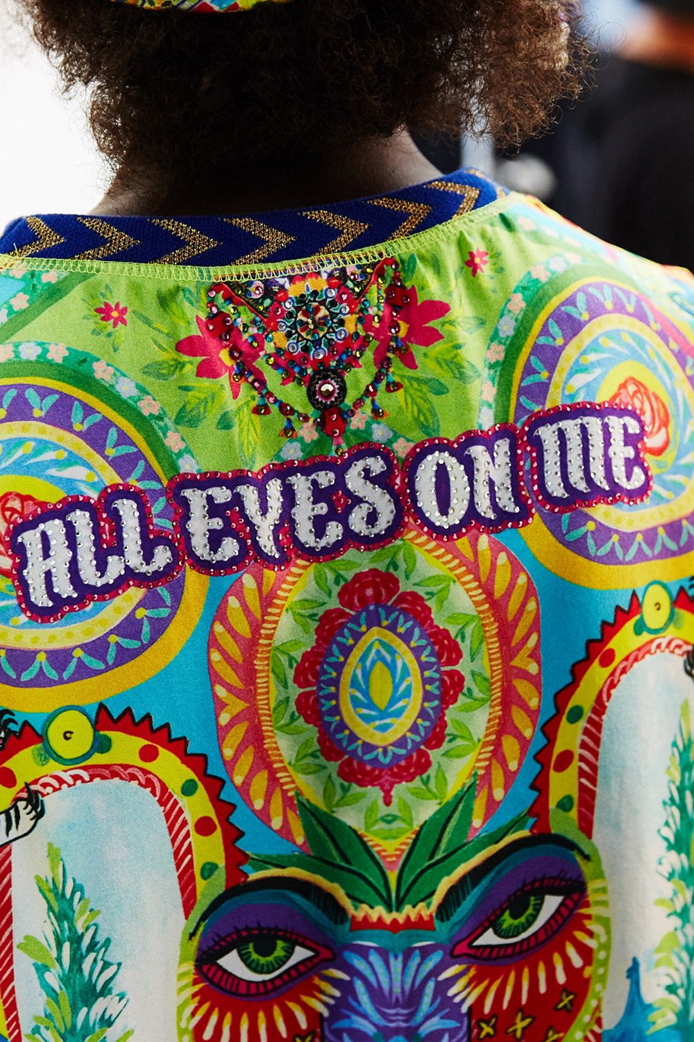 COLOUR MY WORLD WOVEN ROUND NECK SWEATER