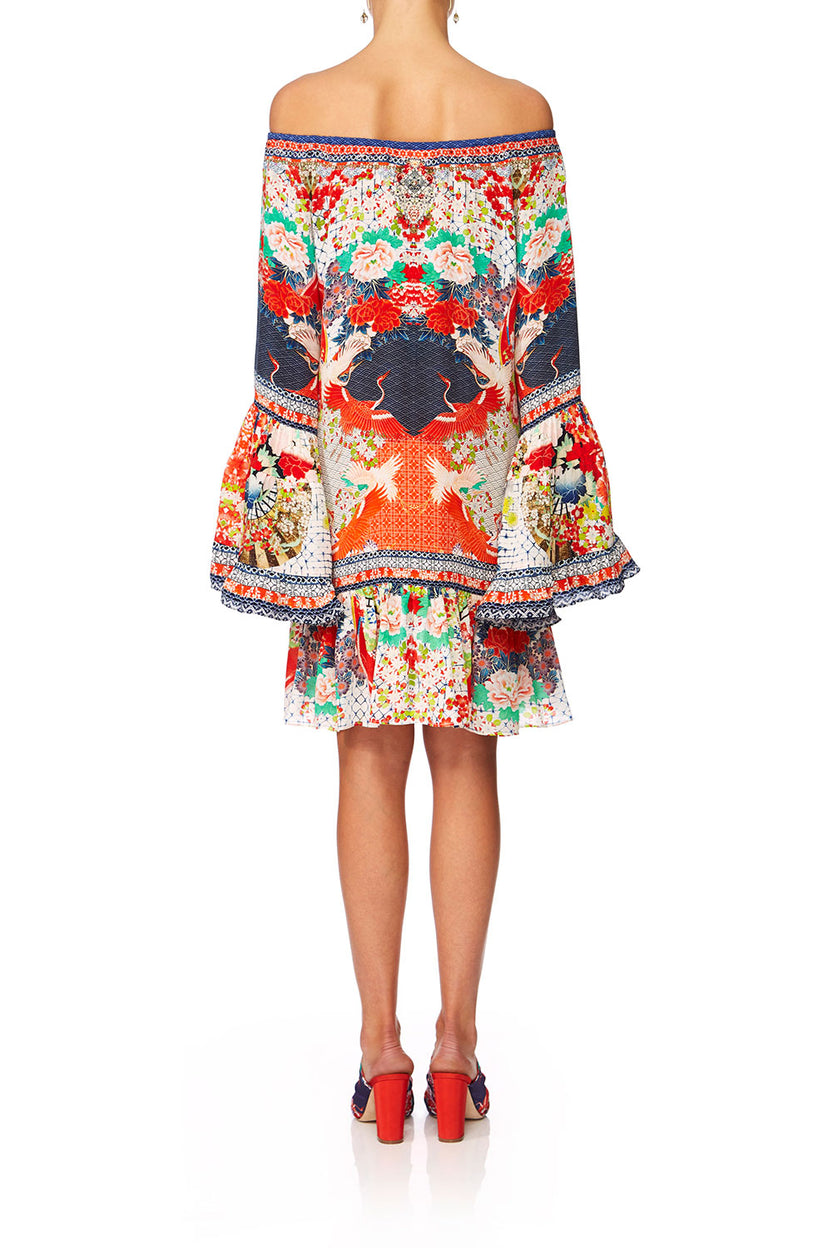 A-LINE FRILL DRESS GEISHA GATEWAYS