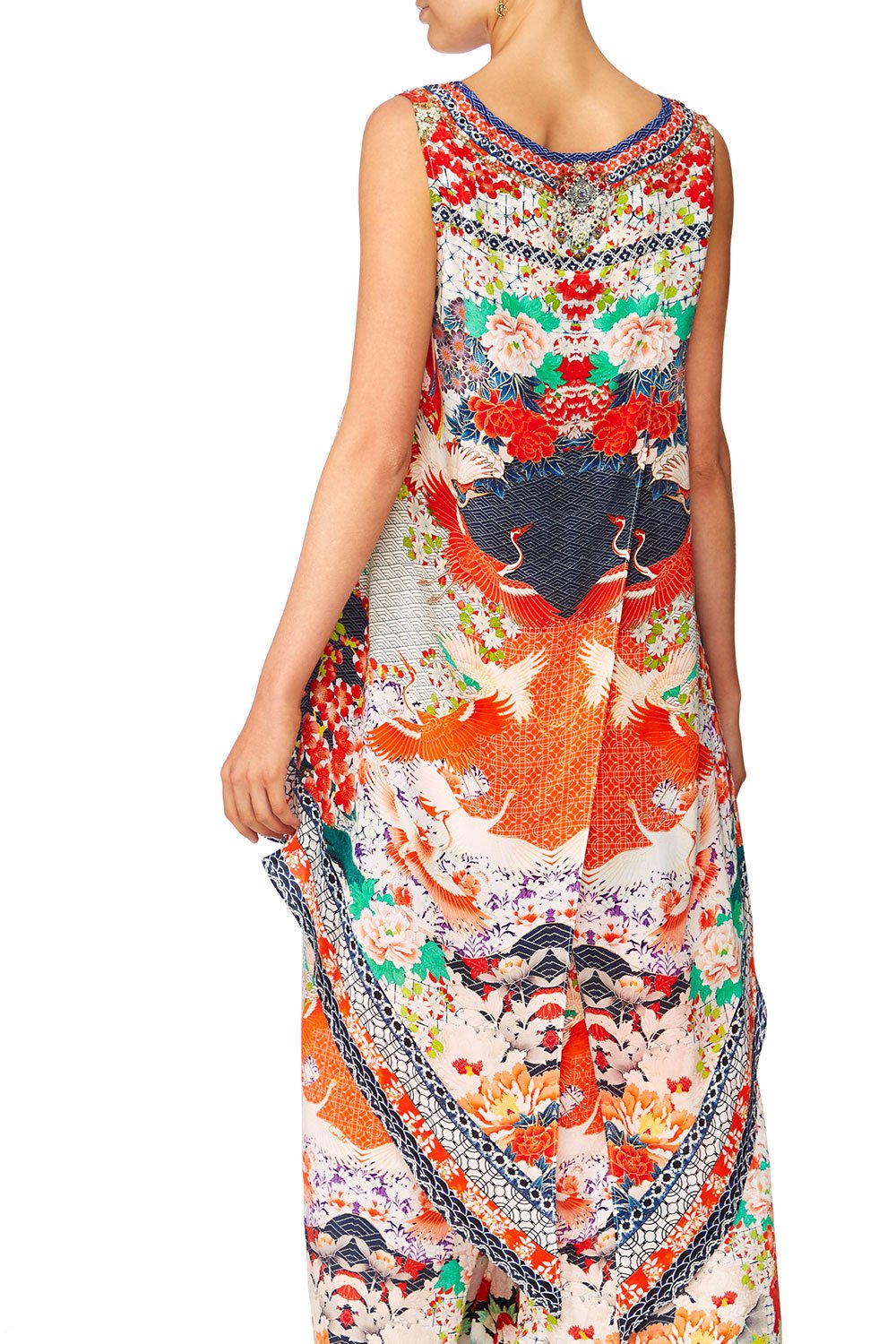 CAMILLA GEISHA GIRL V-NECK CROSS BACK TOP