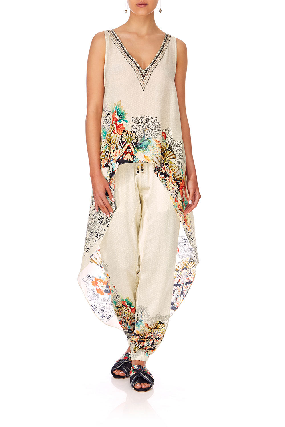 CAMILLA LOVE SPELLS HIGH LOW CROSS BACK TOP