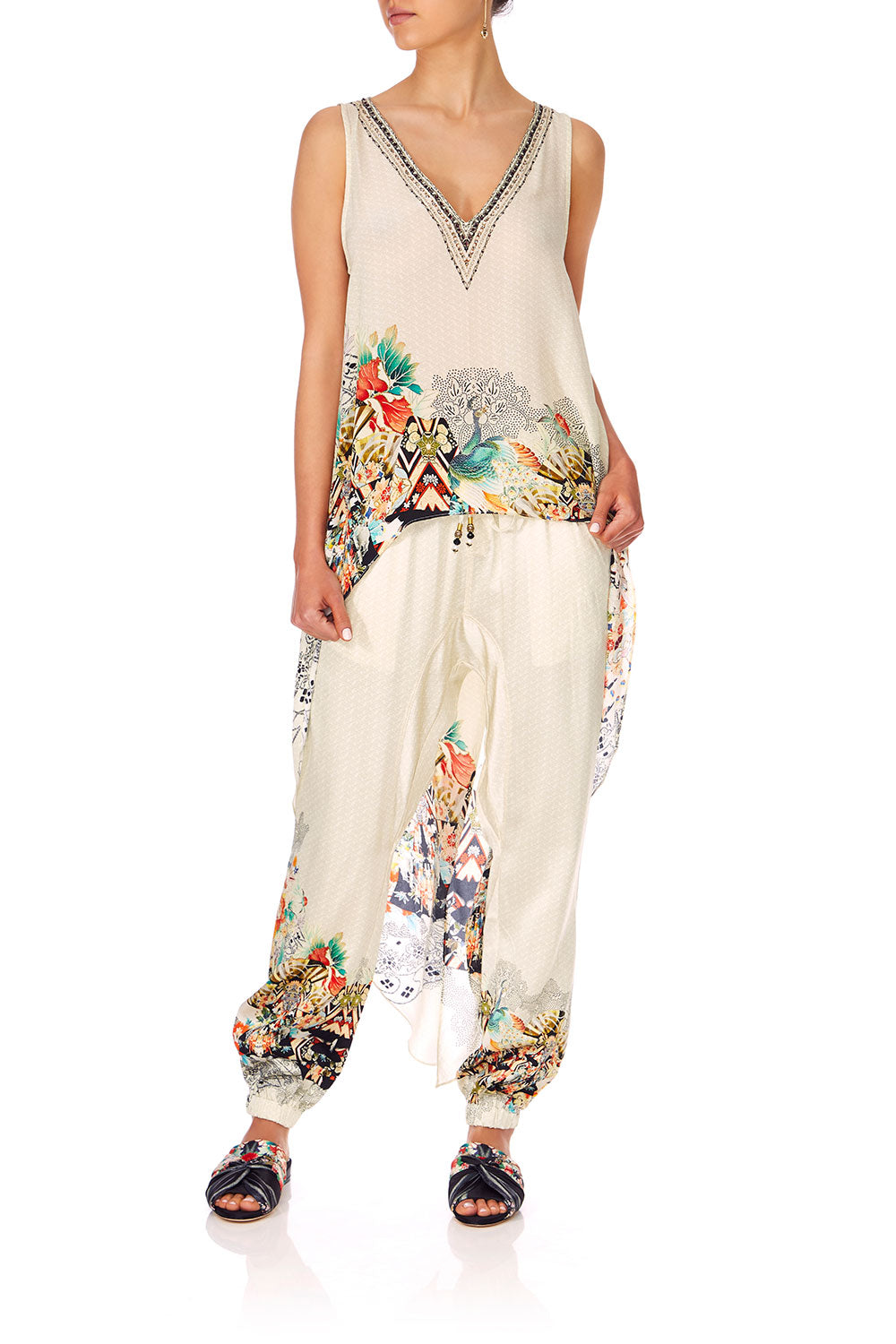 CAMILLA LOVE SPELLS HIGH LOW CROSS BACK TOP