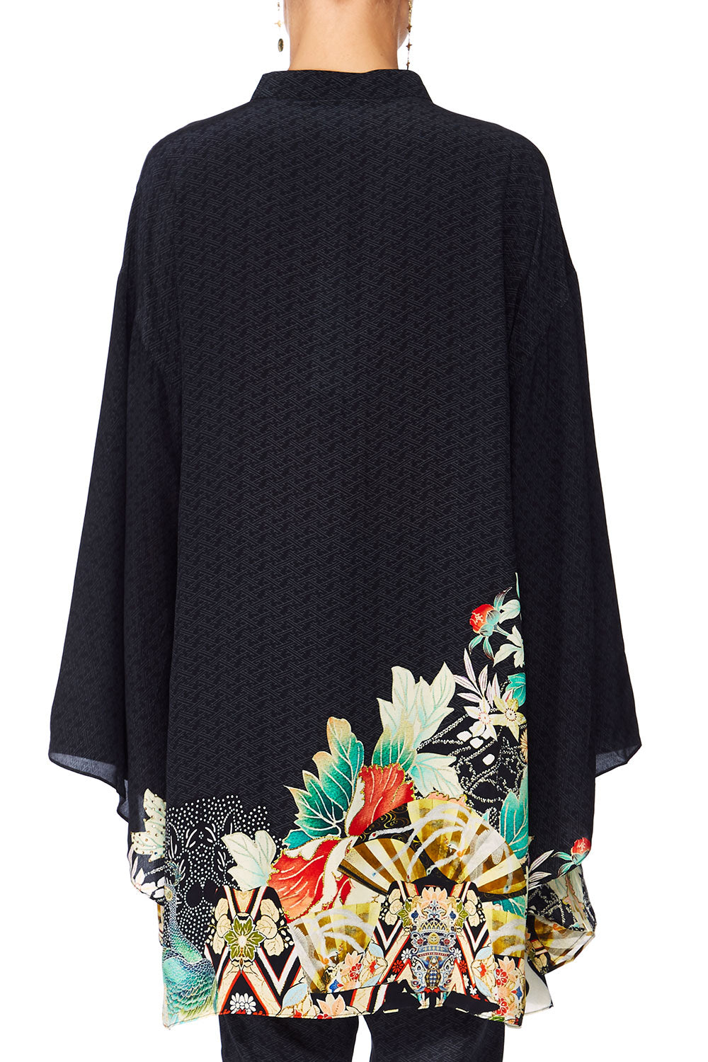 CAMILLA MIDNIGHT MOONCHILD KIMONO SLEEVE BLOUSE