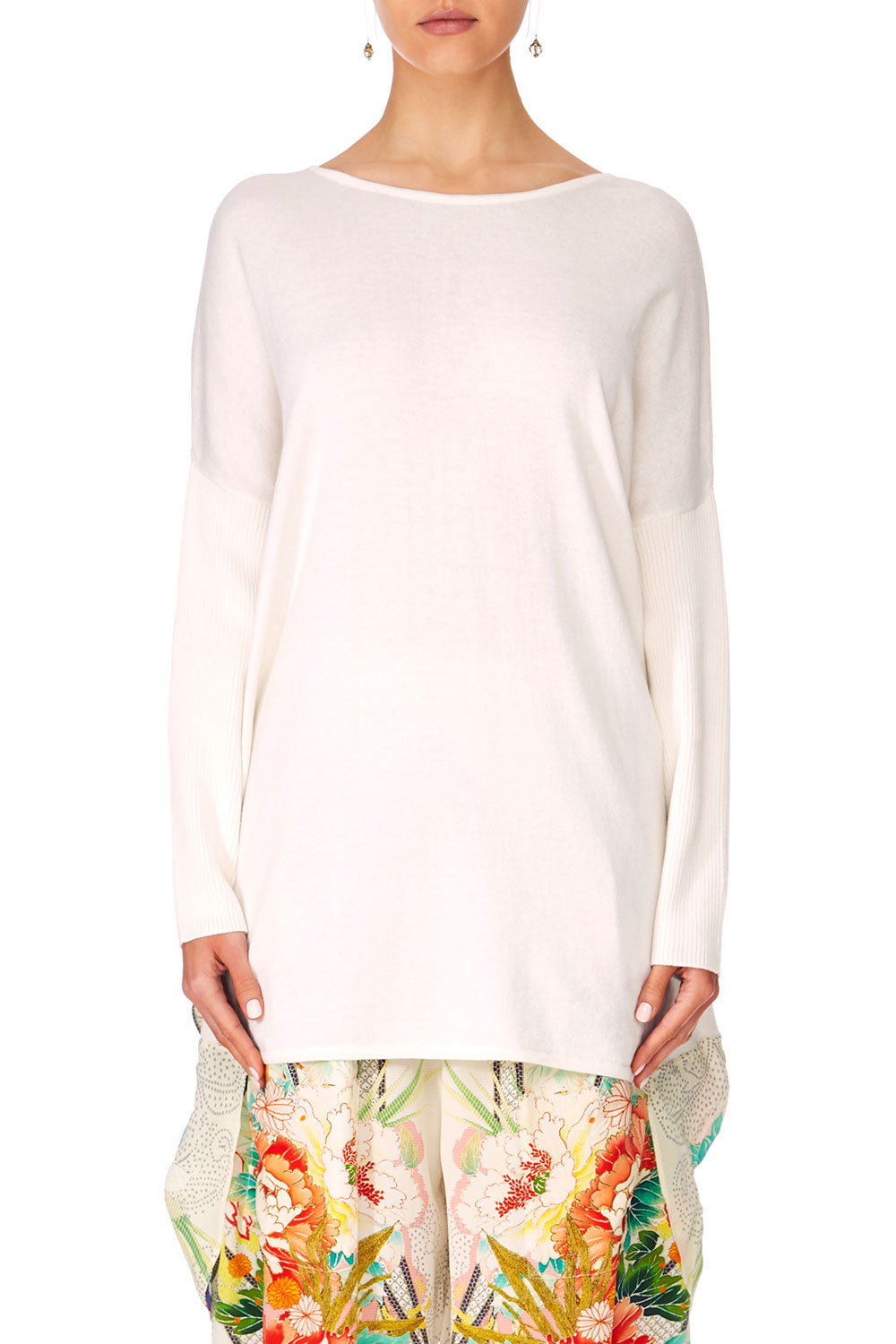 CAMILLA MS MAIKO LONG SLEEVE JUMPER W PRINT BACK