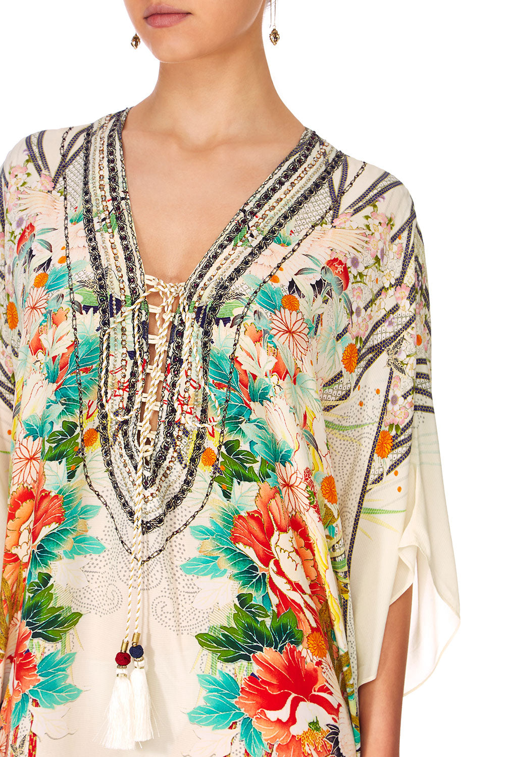 CAMILLA MS MAIKO SHORT LACE UP KAFTAN