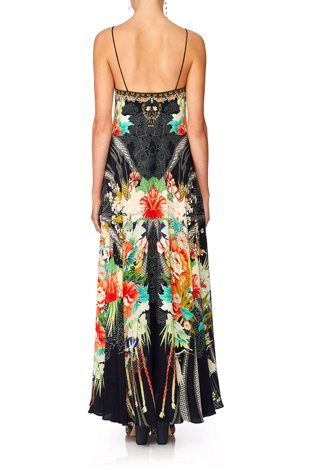 CAMILLA QUEEN OF KINGS LONG DRESS W TIE FRONT